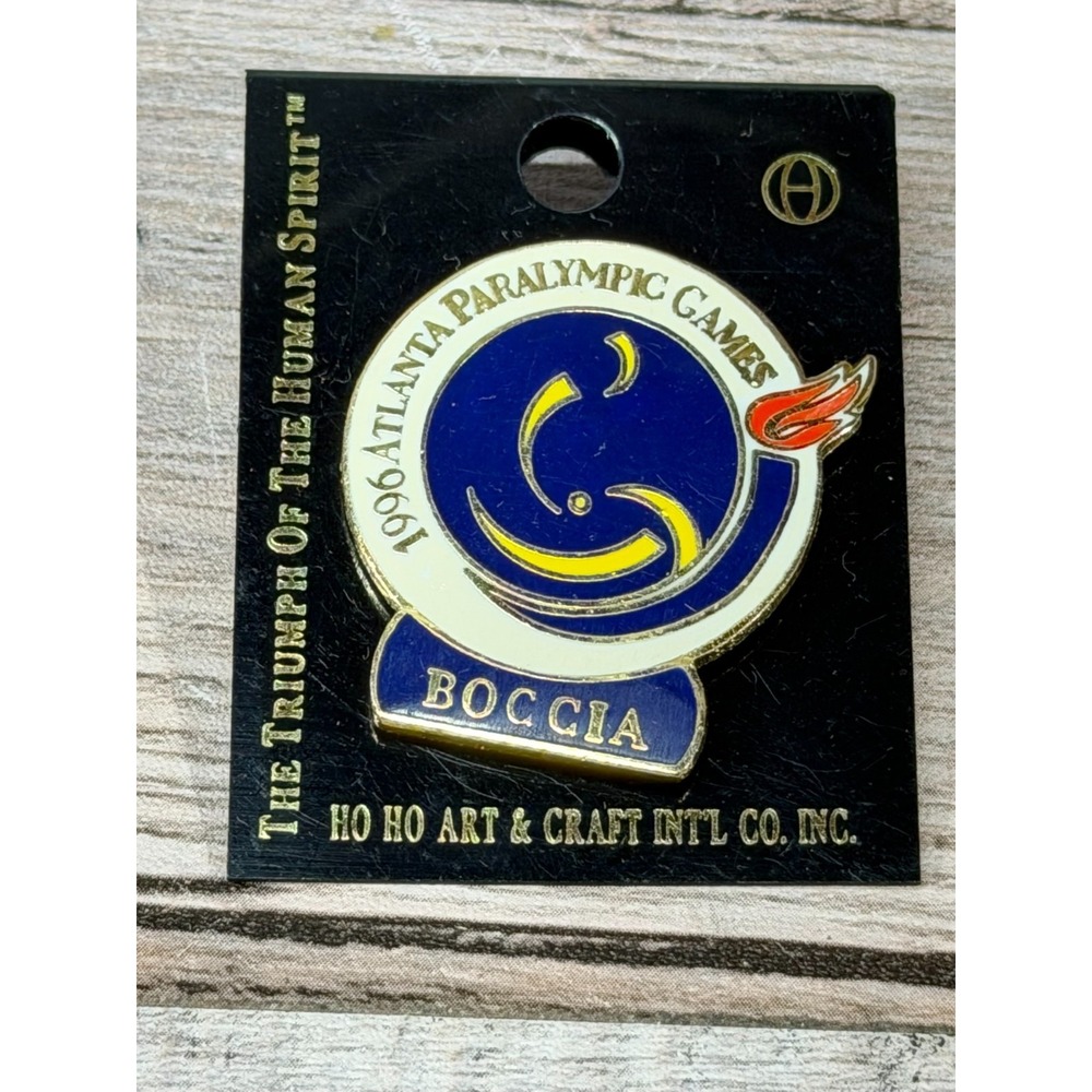 Vintage‎ New 1996 Atlanta Paralympic Games Boccia Pin